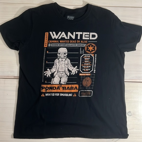 Star Wars- Funko Ponda Baba Tee Shirt Size M - Picture 2 of 5